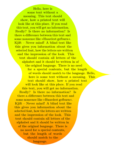 text-shape